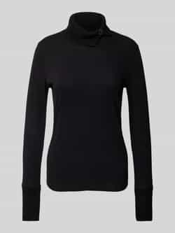 Marc Cain Lange mouw stretch katoenen shirt Black Dames