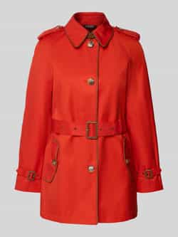 Lauren Ralph Lauren Trenchcoat met schoudertrensjes en riem