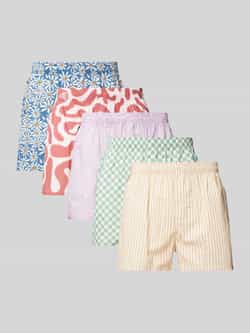 POCKIES Boxershort met labeldetail in een set van 5 stuks