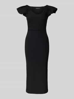 Forever New Knielange cocktailjurk met ruches model 'Makenna'