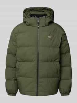 Tommy Jeans Groene gewatteerde jas met capuchon Green Heren