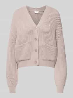 Drykorn Oversized gebreid jack met knoopsluiting