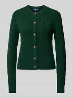Polo Ralph Lauren Groene Cable Knit Crewneck Cardigan Green Dames