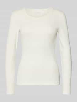 Christian Berg Woman Slim fit shirt met lange mouwen en kant