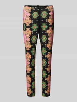 Marc Cain Korte stoffen broek met bandplooien model 'Sidney'
