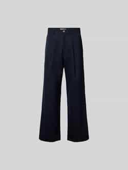 Wood Relaxed fit stoffen broek met stolpplooien