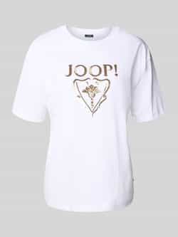Joop! T-shirt met labelpailletjes model 'TOMMA'