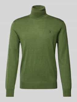 Ralph Lauren Olijfgroene trui met logo Green Heren