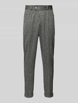 Zuitable Broek met pied-de-poule-motief model 'Cliff'