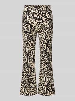 Weekend Max Mara Flared stoffen broek met persplooien model 'CADMIO'