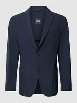 BOSS slim fit colbert P-Hanry van gerecycled polyester dark blue