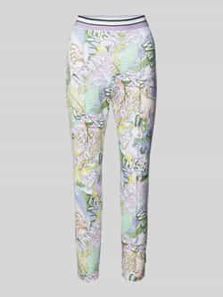 Marc Cain Skinny fit stoffen broek met vaste persplooien