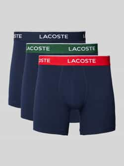 Lacoste Boxershort met elastische band met label in een set van 3 stuks