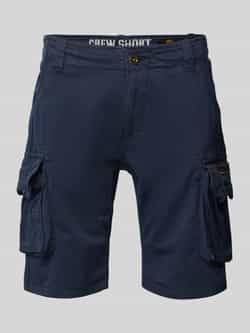 Alpha industries Regular fit korte cargobroek met labelstitching model 'CREW SHORT'