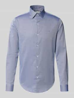 CK Calvin Klein Slim fit zakelijk overhemd met logostitching model 'Harrison'