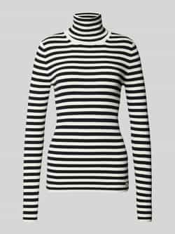 CALVIN KLEIN Dames Truien & Vesten Woven Label Roll Neck Sweater Wit