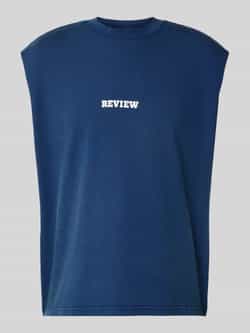 REVIEW Tanktop met labelprint