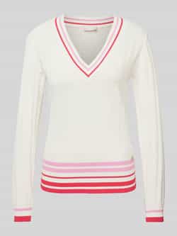 LIU JO SPORT Gebreide pullover met V-hals