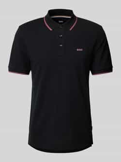 Boss Poloshirt met labelprint model 'Parlay'