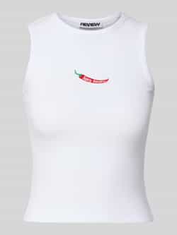 Review Tanktop met motiefstitchings