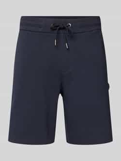 Boss Regular fit sweatbermuda met logo-applicatie model 'Leoni'