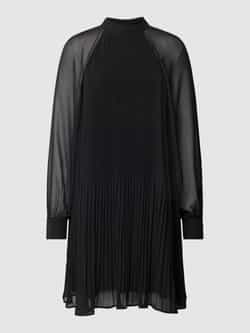 Jake*s Collection Knielange jurk met plissévouwen