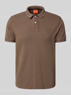 Superdry Regular fit poloshirt met labelstitching
