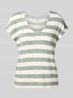 Only Relaxed-fit T-shirt in fijn gebreide viscosemix model 'LIRA LIFE'