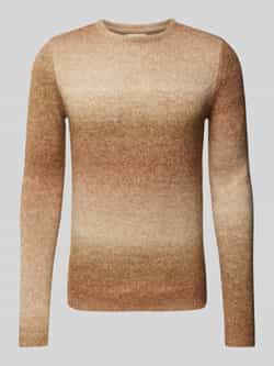 Blend Gebreide pullover met ribboorden
