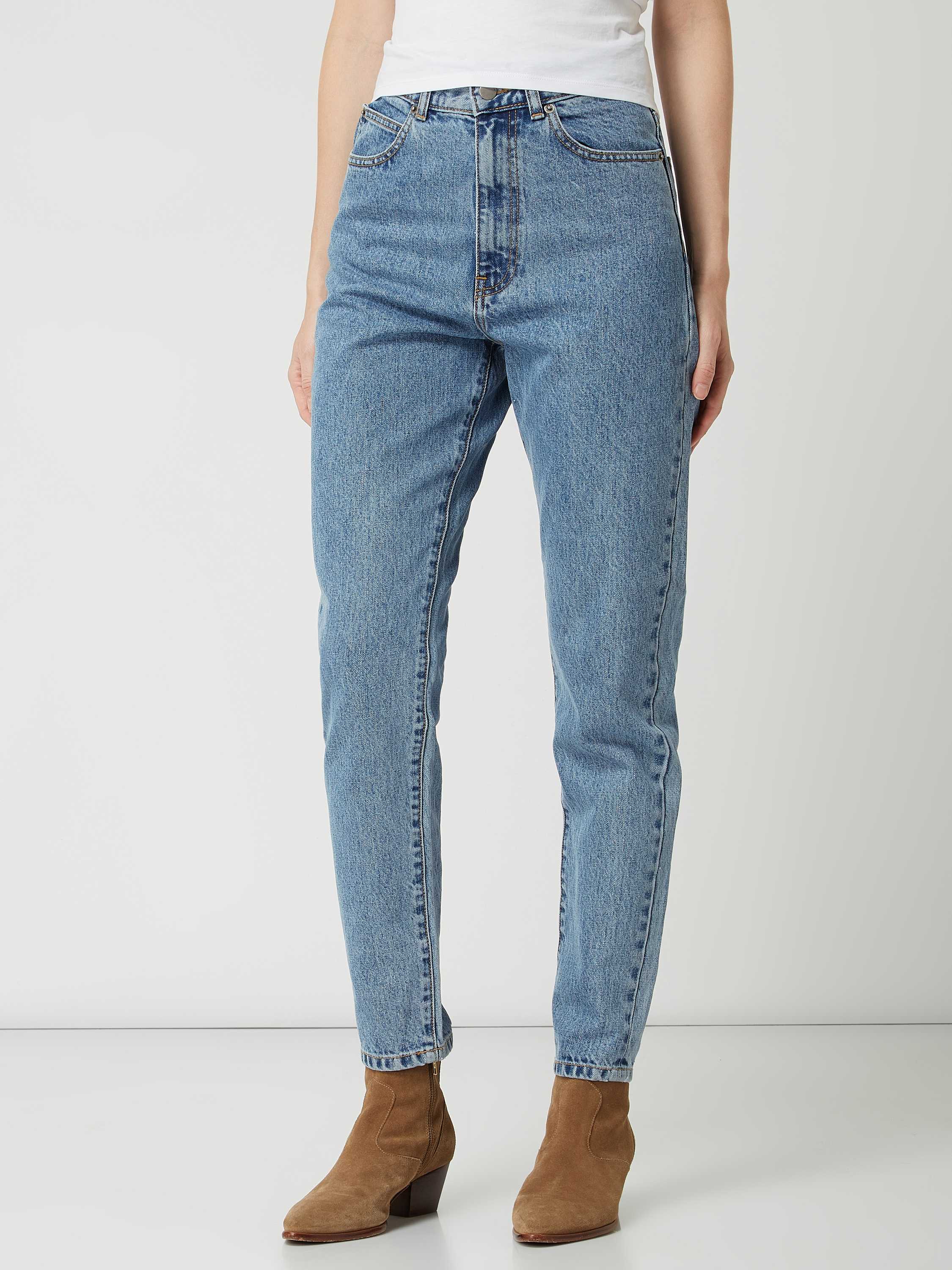 Dr Denim Tall Nora high rise mom jeans in cream