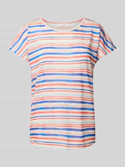 Christian Berg Woman T-shirt met geribde ronde hals