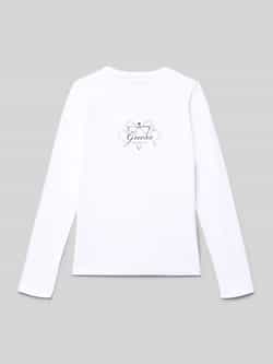 Guess Shirt met lange mouwen en labelprint