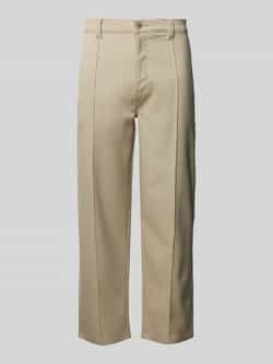 Pegador Regular fit broek met vaste persplooien model 'GUIDER'