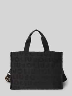 Liu Jo White Tote bag met structuurmotief met label model 'PLAIN'