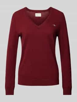 Gant Wollen pullover met V-hals