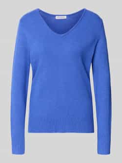 Christian Berg Woman Gebreide pullover van viscosemix met V-hals