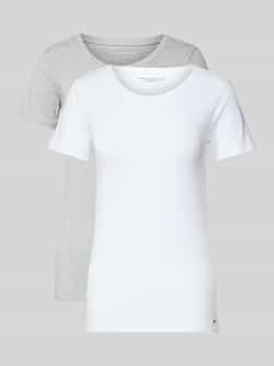 Tommy Hilfiger Underwear T-shirt met geborduurd logo (set 2-delig 2 stuks)