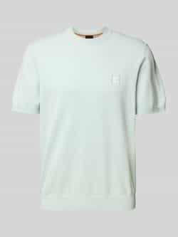 Boss Orange T-shirt met labelbadge model 'Kanache'