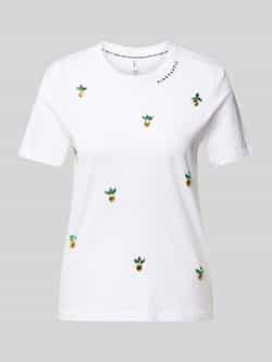 Only Shirt met korte mouwen ONLKITA LIFE REG S S PINEAPPLE TOP JRS