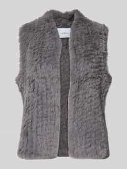 Comma Gilet met imitatiebont