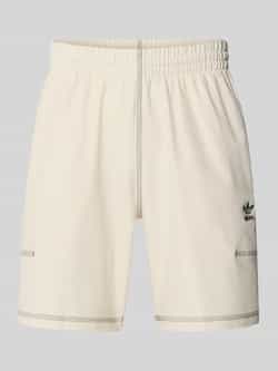 adidas Originals Korte regular fit broek met labelstitching