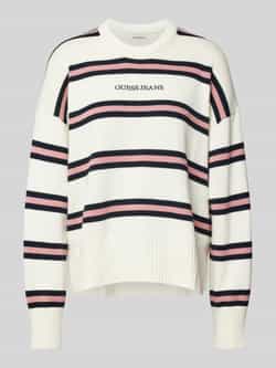 Guess Jeans Oversized gebreide pullover met labelstitching