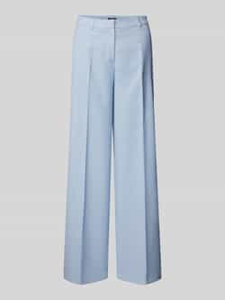 MORE & MORE Straight leg stoffen broek met persplooien