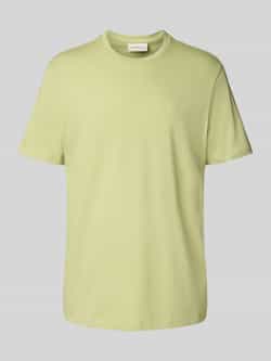Calvin Klein Jeans T-shirt met geribde ronde hals