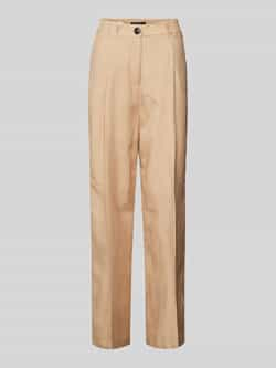 Marc Cain Wide fit stoffen broek met bandplooien