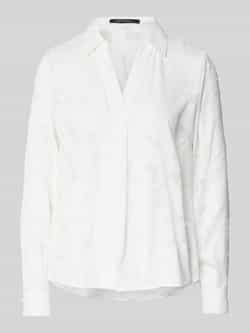 Comma Regular fit blouse met platte kraag en V-hals