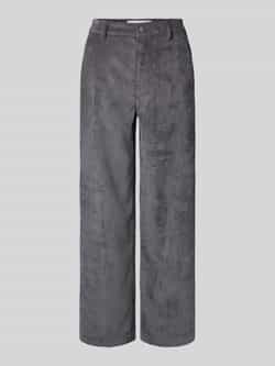 RAFFAELLO ROSSI Straight leg corduroy broek met ceintuurlussen model 'YUKI'