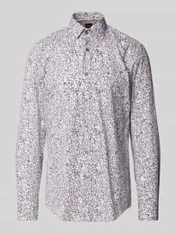 Boss Slim fit zakelijk overhemd met kentkraag model 'Hank'