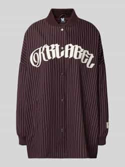 Karo Kauer Oversized overhemdjack met labelstitching