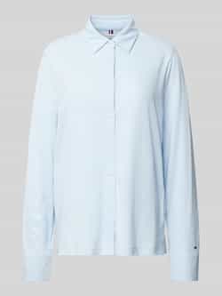 Tommy Hilfiger Regular fit blouse met logo-applicatie